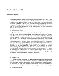 Globalization And Csr