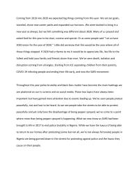 Blog Post Coming from 2019 into
