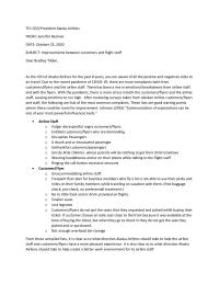 Business Memo- Flying Unfair Skies