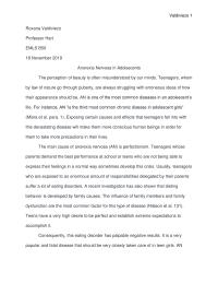 Anorexia Nervosa In Adolescents
