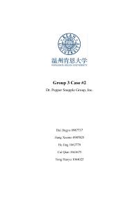 Dr.pepper Snapple Group, Inc.