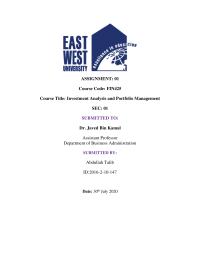 Financial Instruments Of Dse