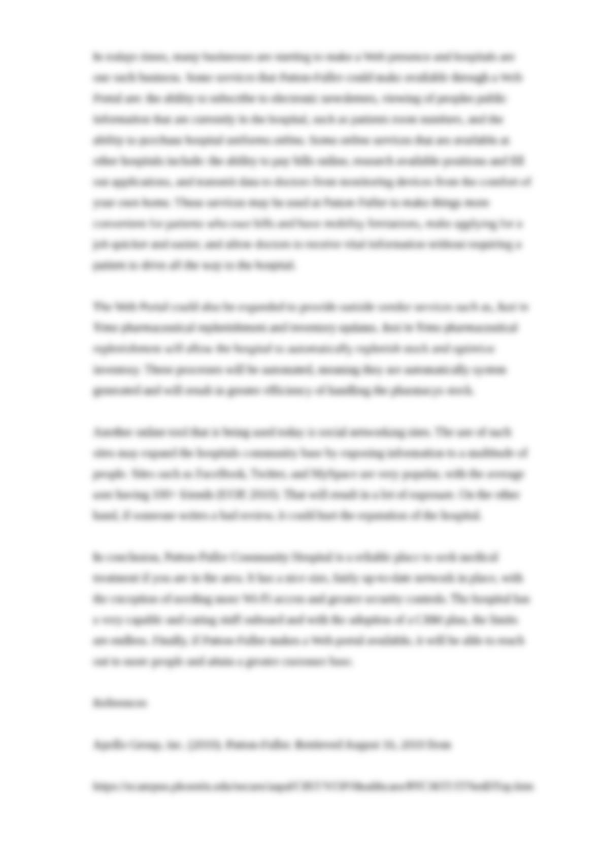 Patton fuller network design project essay image