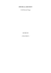 Assignment Social Psychology
