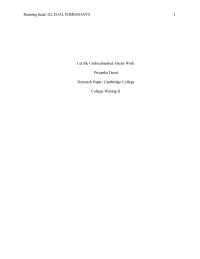 Research Paper Running head