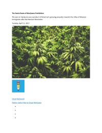 Racists Roots Of Marijuana