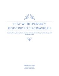 How We Responsibly Respond To Covid 19