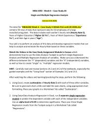 Mba 6350 – Week 6 – Case Study #4