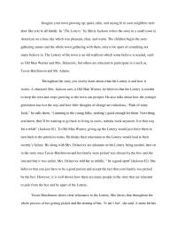 Lottery Essay