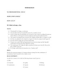 Memorandum: FIRAC of Hodge v. Shea