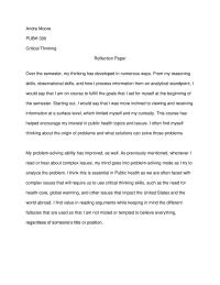 Reflection Paper Andre MoorePUBH