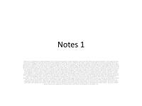 Notes 1