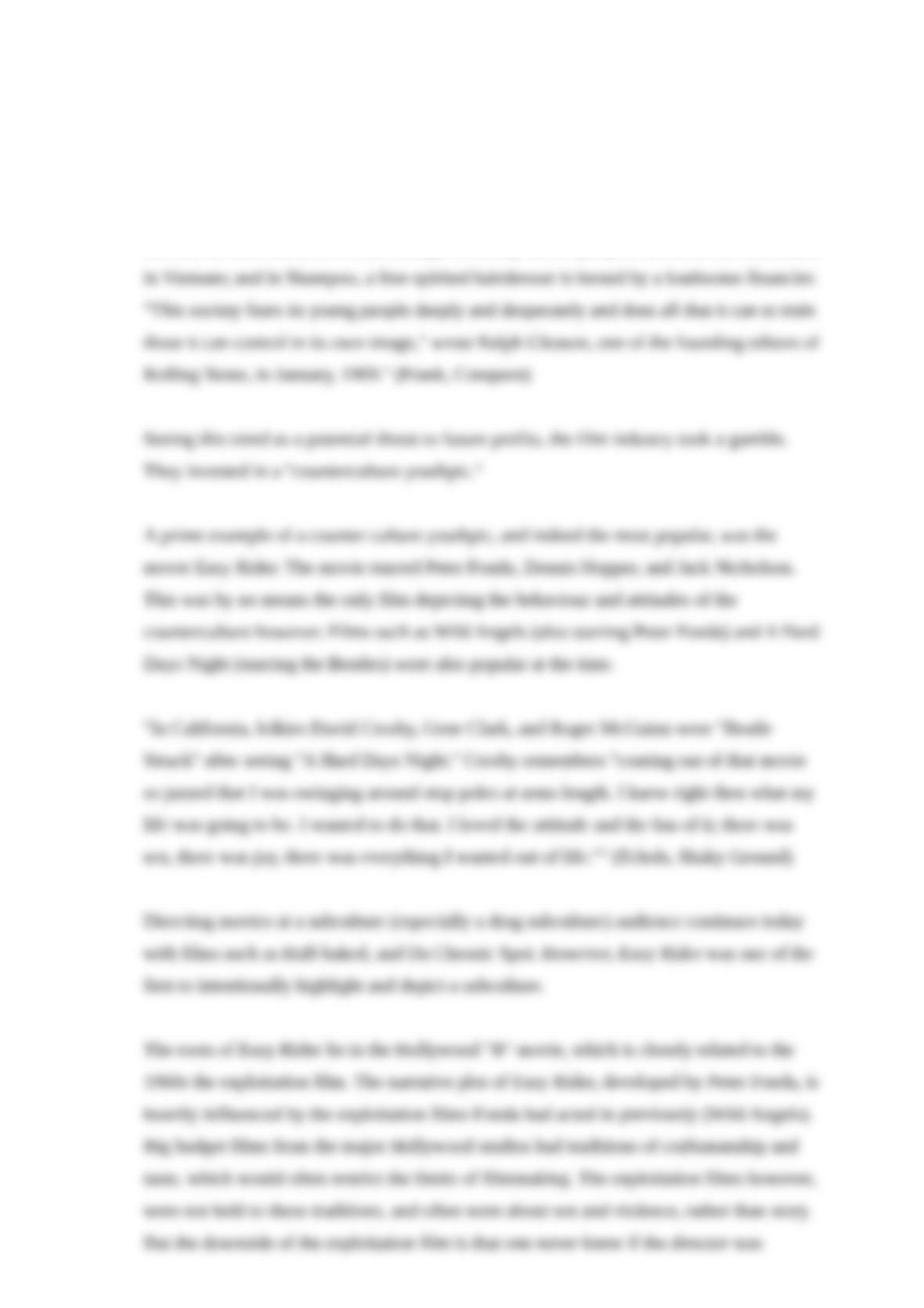 Why is easy rider a classic picture