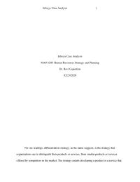 Infosys Case Analysis