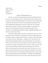 Syria And Inaleianble Rights