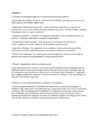 Final Exam Chapitre 1  1Nommer les