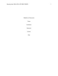 Health Law