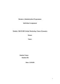 Mktg Business Administration