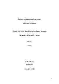 Mktg Business Administration