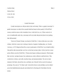Gender Sterotypes