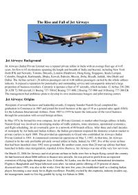 Rise And Fall Of Jet Airways