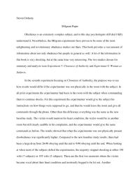Milgram Paper