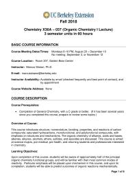 Chemistry X36a Syllabus