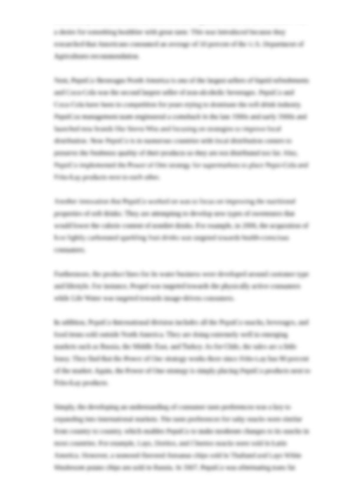 Pepsico essays 06 image