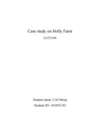 Case Study On Holly Farm