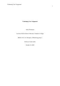 Marketing Case Study Part One