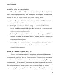 Amazon Case Study Amazon Case