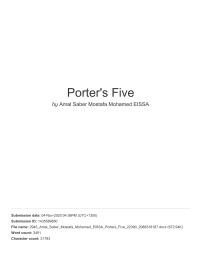 Ego Pharmaceutical Porter’s Five