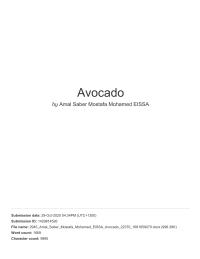 Avocado Orchard Business Case