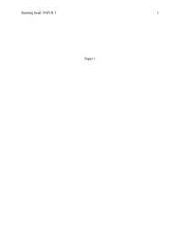Paper 1 Running head PAPER 11Paper