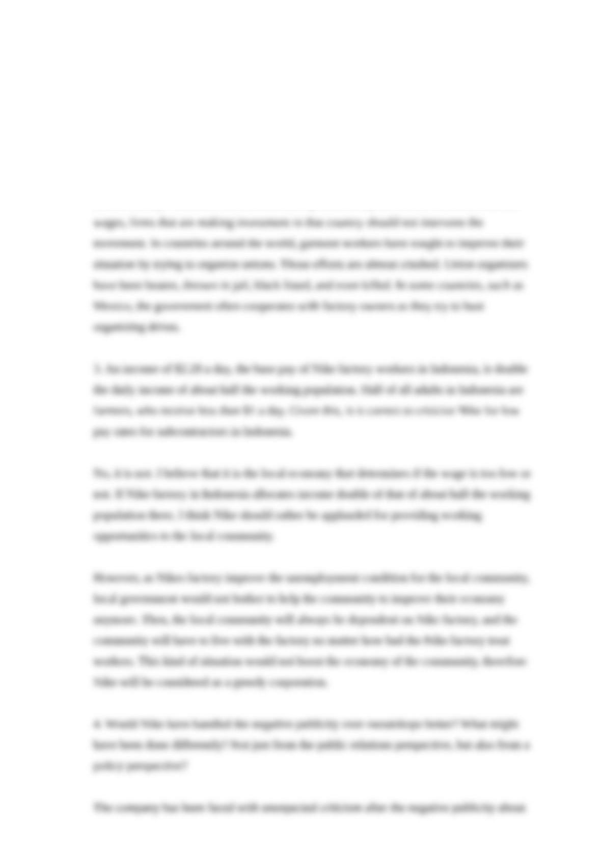 Nike outsourcing case study picture