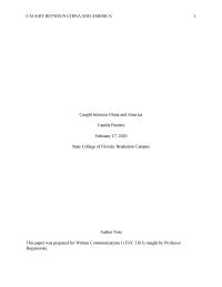 Caught Between China And America
