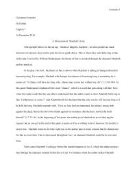 Macbeth Essay