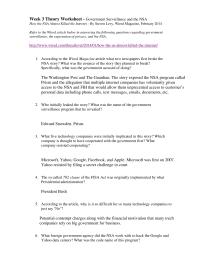 Week 3 Theory Worksheet