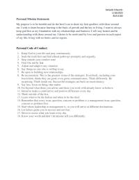 Personal Mission Statement