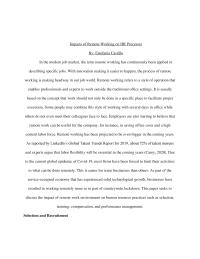 Pandemic Essay