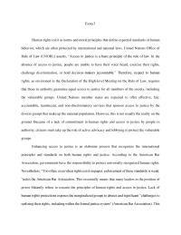 Human Rights And Access To Justice