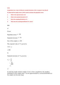 Business Statistics Q18A