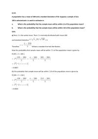 Business Statistics Q19A