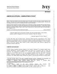 720017 w9B12A032AMERICAN APPAREL
