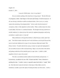 Abortion English 110October 11