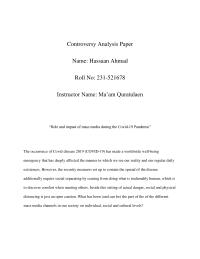 Controversy Paper