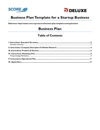 Business Plan Template
