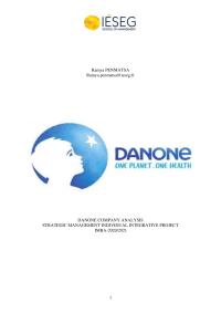 Strategy About Danone