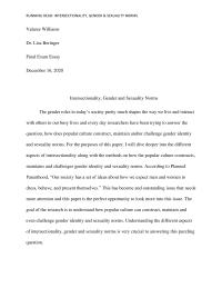 Intersexuality, Gender And Sexuality