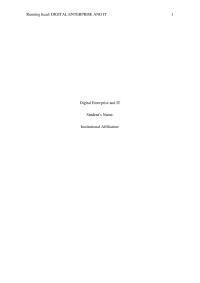 Digital Enterprise With It